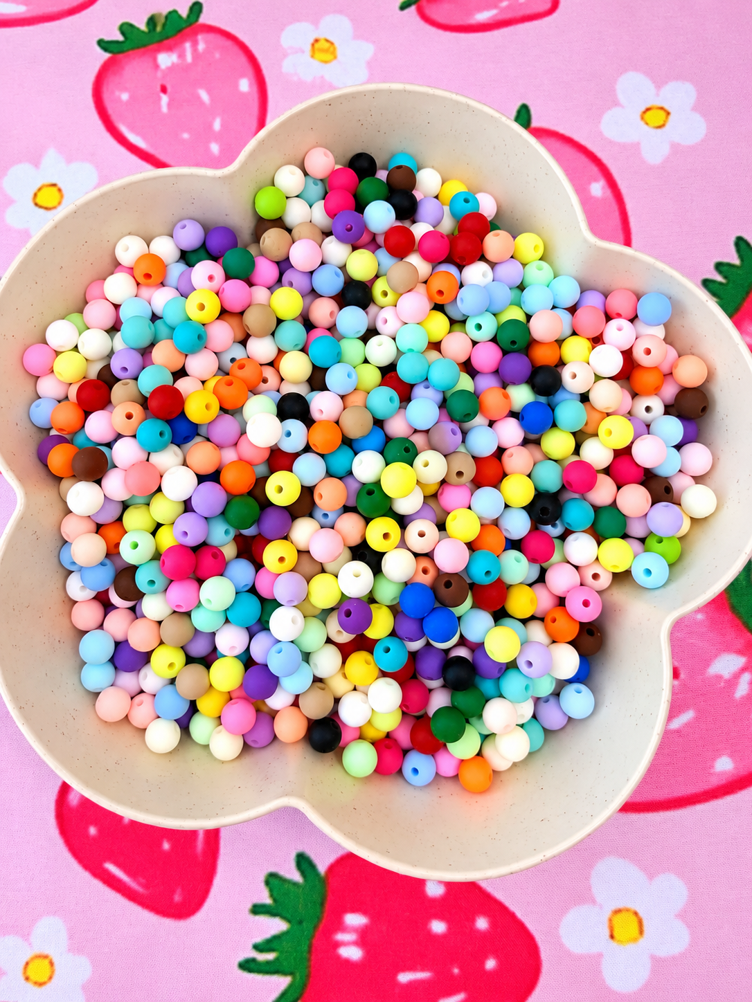 8mm Acrylic Mixed Matte Beads