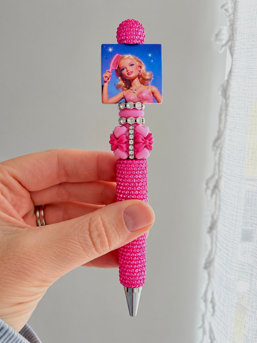 Barbie Rhinestone Beaded Fancy Pen