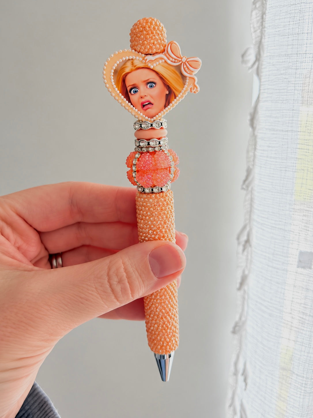 Barbie Rhinestone Beaded Fancy Pen