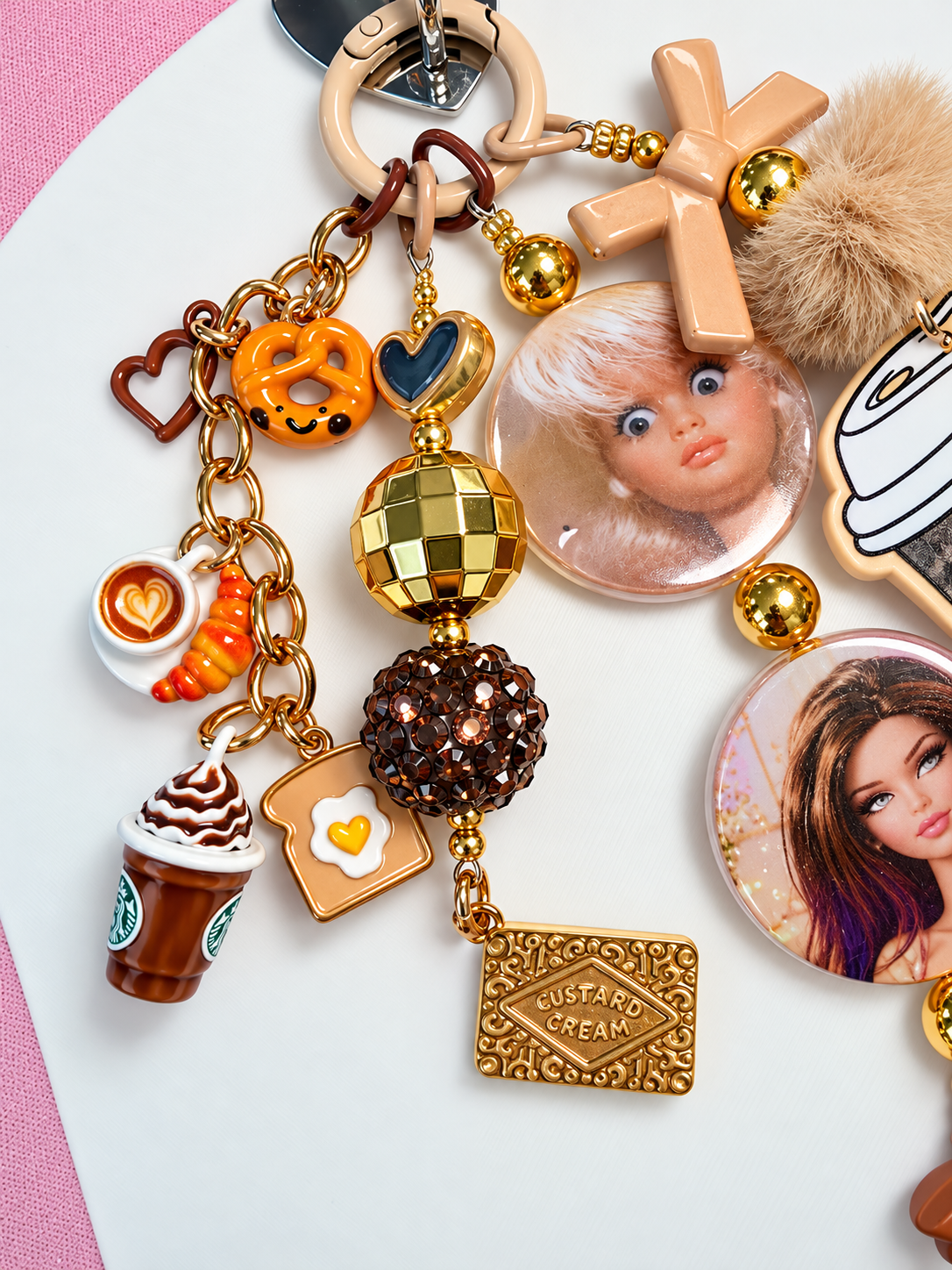 Barbie Brown Keychain, Bag Charm, Accessory