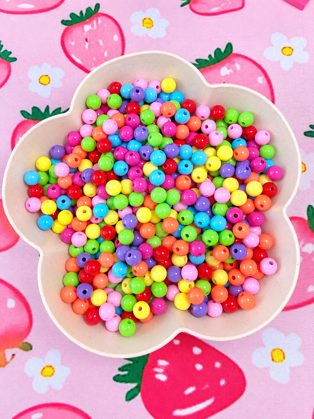 10mm Acrylic Bright & Bold Colour Round Beads