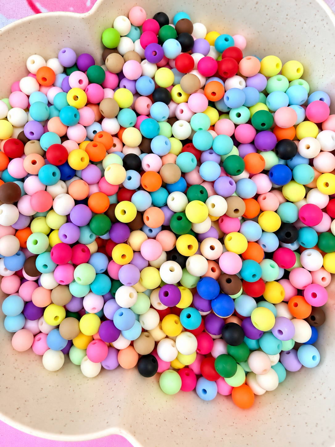 8mm Acrylic Mixed Matte Beads