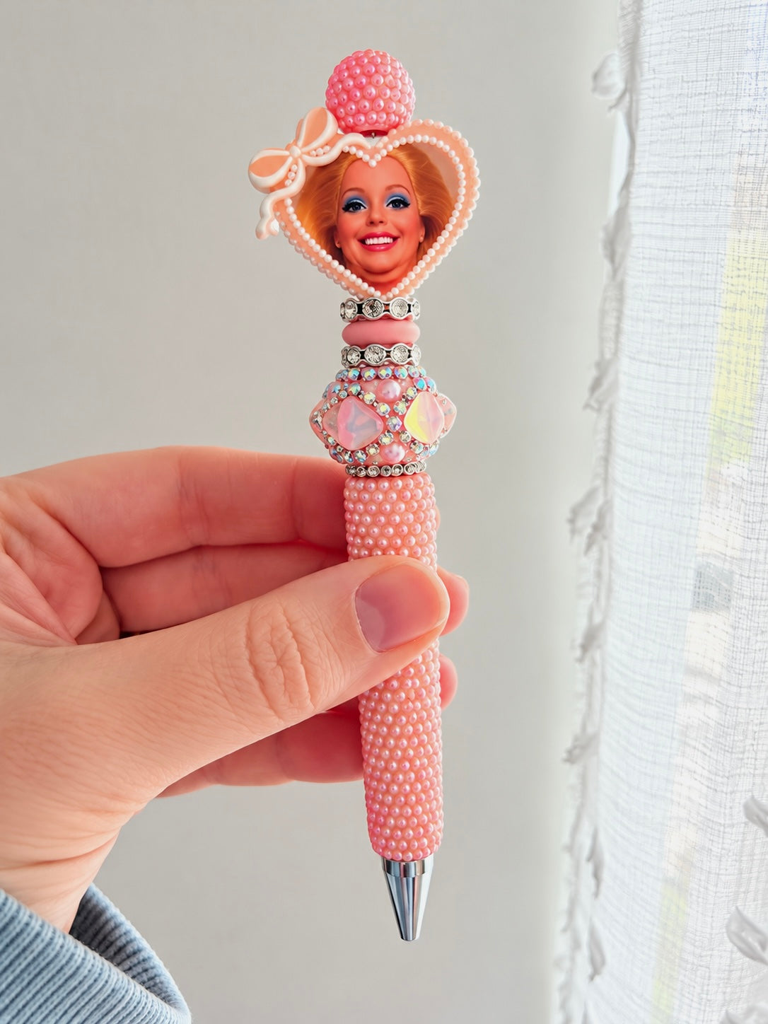 Barbie Rhinestone Beaded Fancy Pen