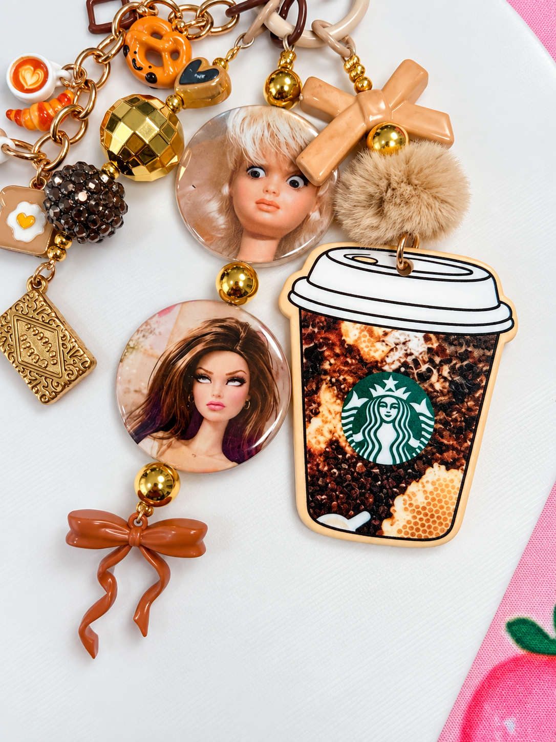 Barbie Brown Keychain, Bag Charm, Accessory