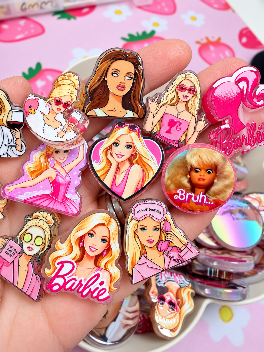 Barbie Acrylic Bead Mix